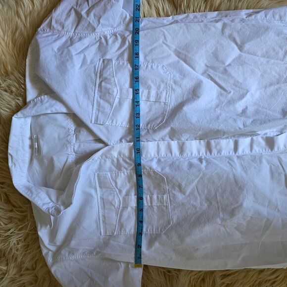 Good American The Good Shirt White Long Sleeve Button Down Shirt Size 3 - Picture 6 of 6